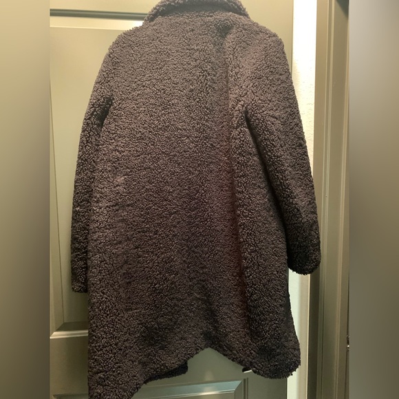 J. Crew Teddy Sherpa Jacket Black Size Large - Picture 4 of 4